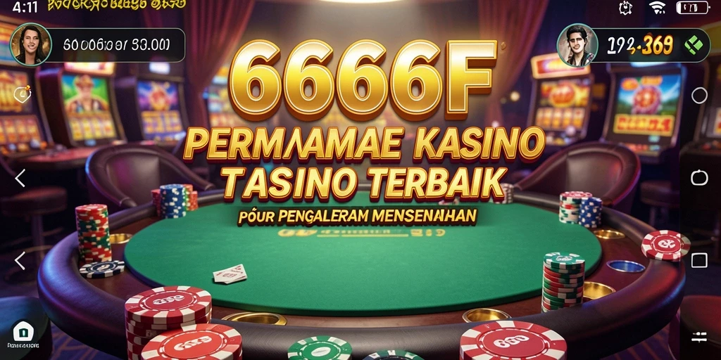 Screenshot permainan Kasino 666F dengan tampilan grafis menawan.