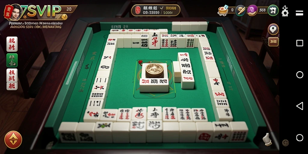 Screenshot menampilkan gameplay seru dalam permainan Mahjong 7SVIP.