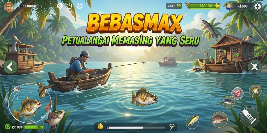 Tangkapan ikan yang luar biasa dalam gameplay BEBASMAX.