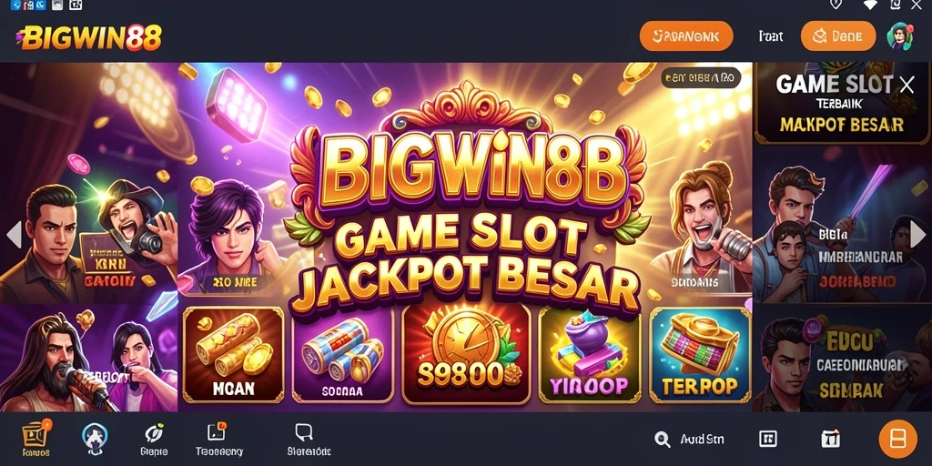 Tampilan permainan slot BIGWIN88 yang menarik dan penuh warna.