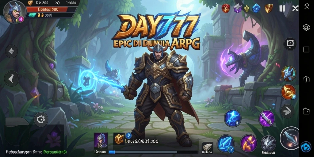 Tangkapan layar utama dari gameplay ARPG yang memikat.