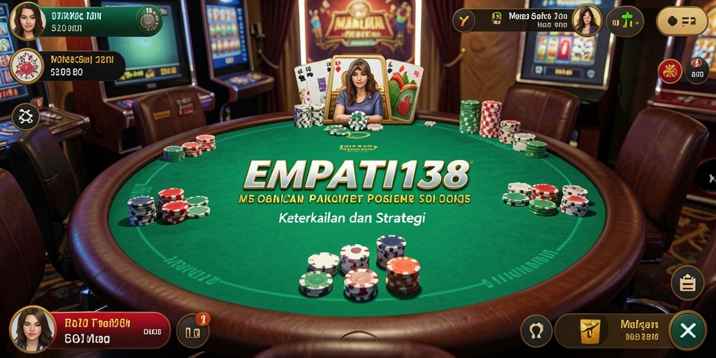 Tampilan menyeru gameplay poker di EMPATI138 yang mengasyikkan.