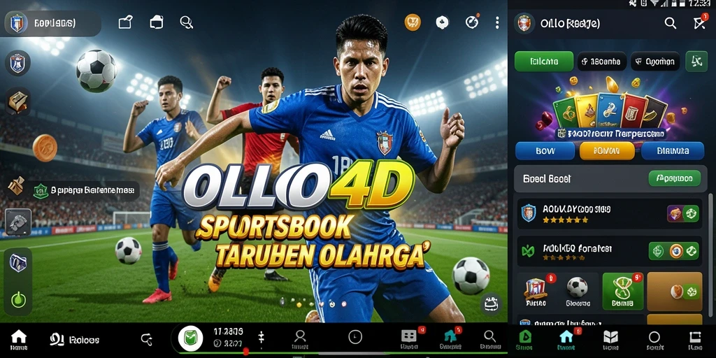 Tampilan menarik dari OLLO4D menampilkan berbagai opsi taruhan olahraga.