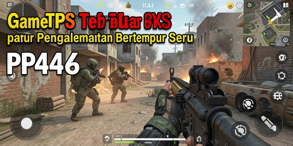 Screenshot utama PP444 menunjukkan intensitas tempur yang mendebarkan.