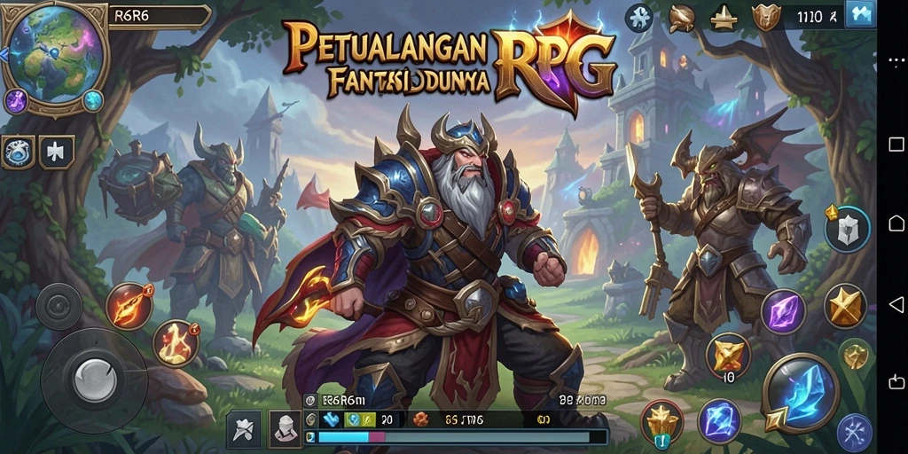 Tangkapan layar gameplay R6R6 menampilkan pertarungan epik dan eksplorasi dunia yang kaya.