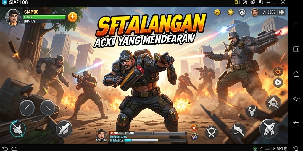 Screenshot dari gameplay SIAP108 yang menampilkan aksi seru.