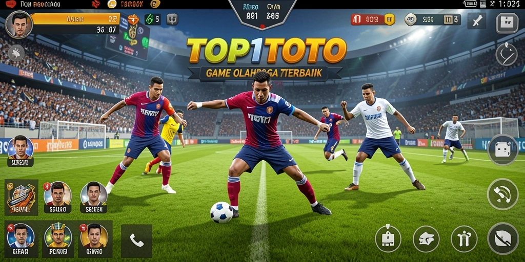 Tampilan gameplay menarik dari aplikasi TOP1TOTO yang penuh aksi olahraga.