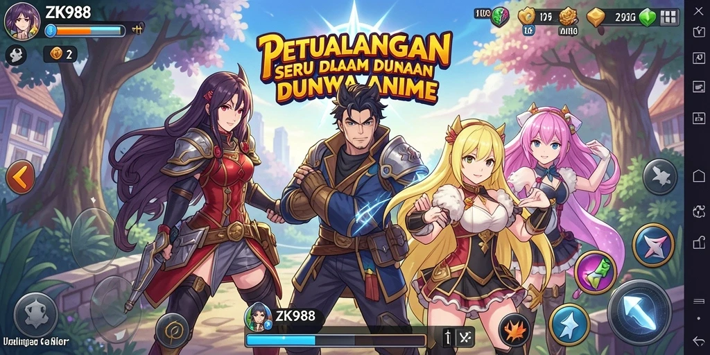Tampilan menakjubkan dalam gameplay ZK988 yang penuh aksi.